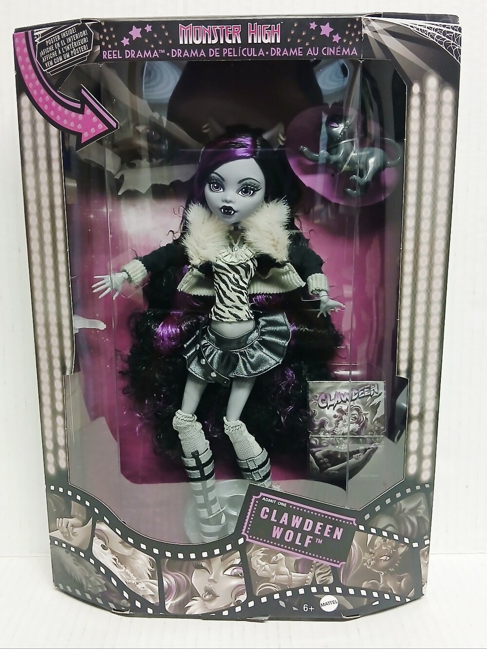 Monster High Reel Drama Clawdeen Wolf